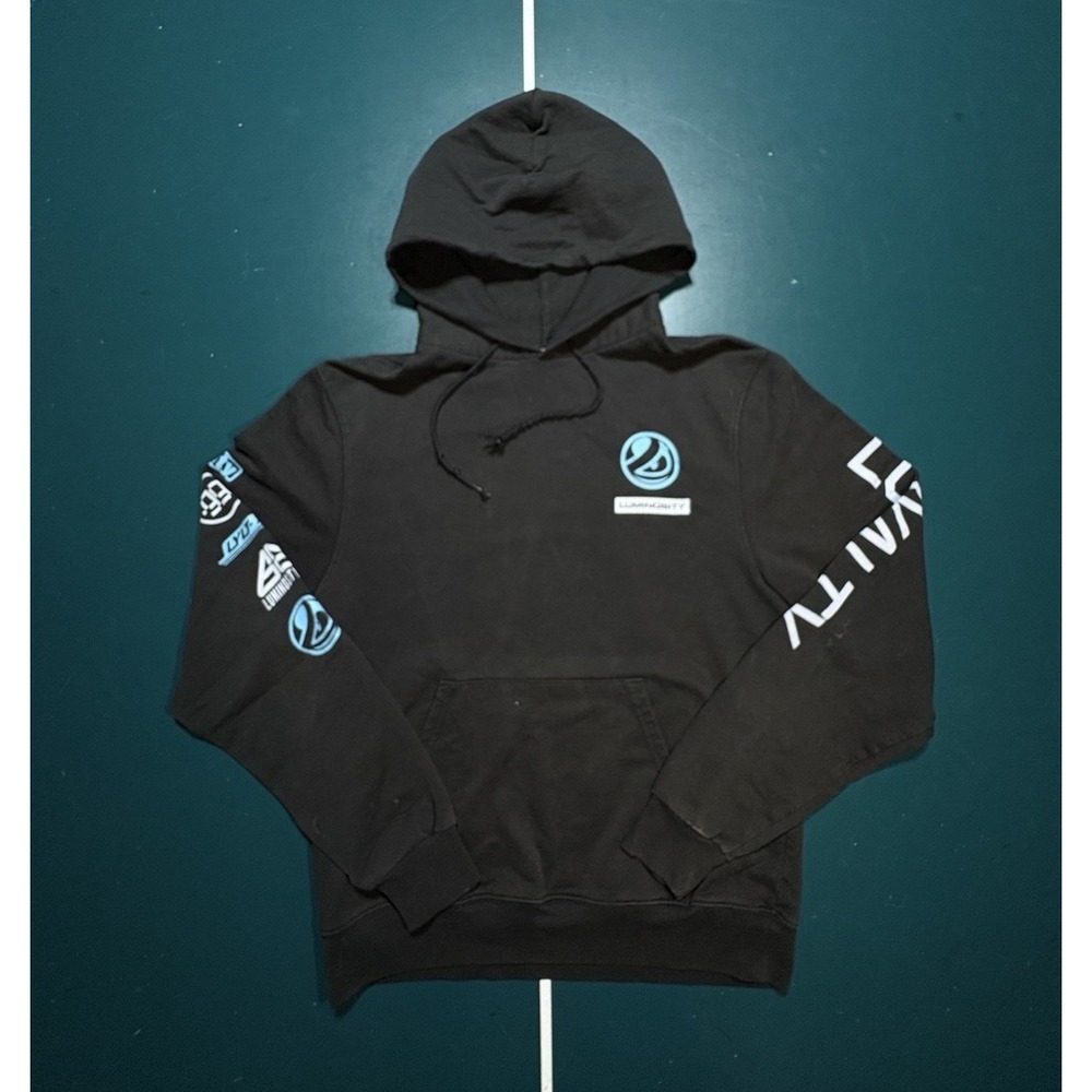 Luminosity Gaming Champion Hoodie Sweatshirt Men's Small Black‎ MLG E Sports